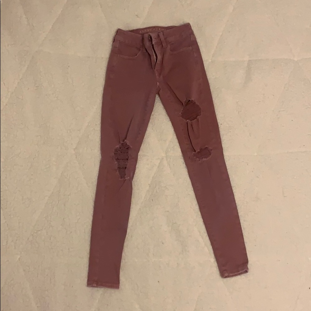 pink jeggings